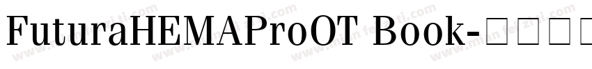 FuturaHEMAProOT Book字体转换